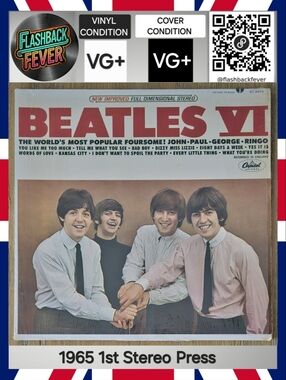 THE BEATLES•Beatles VI•June 14, 1965 US (#ST 2358) Scranton, 1st Stereo Press